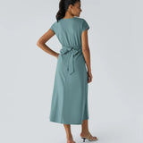 Aimee™ | Maxi jurk met geplooide taille