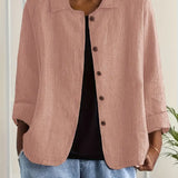 KENDRA – CASUAL BLOUSE-JAS MET KNOOPSLUITING