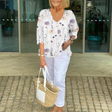 Dorothea - Elegante Bloemenblouse