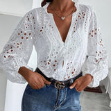 Roselina – Geborduurde blouse