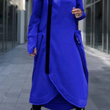 LILIANE – MODERNE LANGE COAT MET CAPUCHON