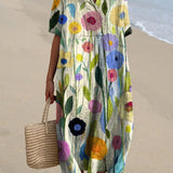 Elif™ | Jurk met Bloemenprint