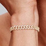 Cubaans armband in moissaniet