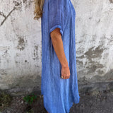 Dymphna™ | Loose V-hals Jurk