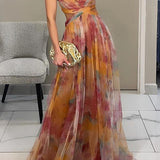 Giselle™ | Betoverende Maxi-jurk met Bloemenprint