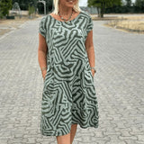 NORA – RELAXTE ZEBRAPRINT ZOMERJURK