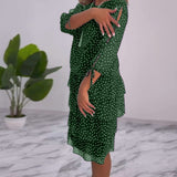 CLARA – ELEGANTE GEDEKTE POLKADOT-JURK