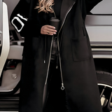 TRINA – LANGE COAT MET CAPUCHON