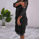 CLARA – ELEGANTE GEDEKTE POLKADOT-JURK