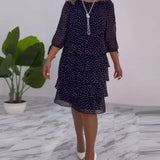 CLARA – ELEGANTE GEDEKTE POLKADOT-JURK