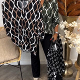 Noor – Blouse met Grafische Print
