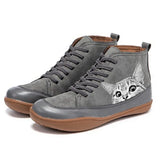 ISABEL – SPEELSE KATEN HIGH-TOP SNEAKERS