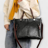 Serenya - Elegante en Ruime Leren Tas