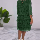 CLARA – ELEGANTE GEDEKTE POLKADOT-JURK