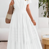 FREYA – ZONNIGE CHARME MAXI-JURK MET LAGEN