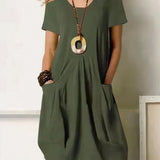 Amalia™ | LOSSE VLOEIENDE CASUAL JURK