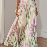 LILA – ELEGANTE BLOEMEN MAXIJURK