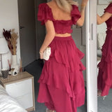 ISABELLA – ROMANTISCHE CASCADE RUFFLE JURK