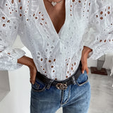 Roselina – Geborduurde blouse