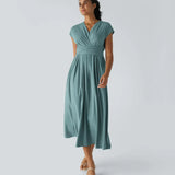 Aimee™ | Maxi jurk met geplooide taille