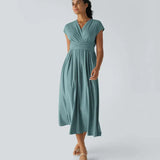 Aimee™ | Maxi jurk met geplooide taille