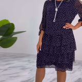 CLARA – ELEGANTE GEDEKTE POLKADOT-JURK