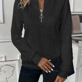 Jorien™ | KNIT PULLOVER MET Ritssluiting