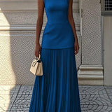 JULIET – TIJDLOZE ELEGANTIE MOUWLOZE MAXI-JURK