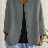 KENDRA – CASUAL BLOUSE-JAS MET KNOOPSLUITING