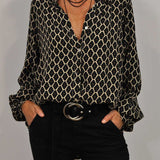 EDWINA I GEOMETRISCHE BLOUSE