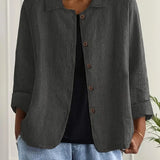 KENDRA – CASUAL BLOUSE-JAS MET KNOOPSLUITING
