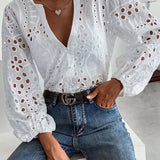 Roselina – Geborduurde blouse