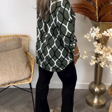 Noor – Blouse met Grafische Print