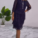 CLARA – ELEGANTE GEDEKTE POLKADOT-JURK