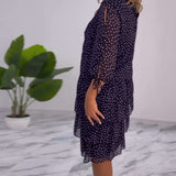 CLARA – ELEGANTE GEDEKTE POLKADOT-JURK