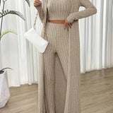 Solène - Chic Geribbelde Set