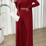Solène - Chic Geribbelde Set