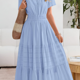 FREYA – ZONNIGE CHARME MAXI-JURK MET LAGEN
