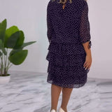 CLARA – ELEGANTE GEDEKTE POLKADOT-JURK