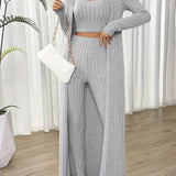 Solène - Chic Geribbelde Set