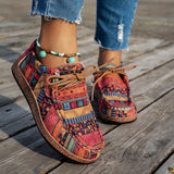 ADELINE – LEVENDIGE PATCHWORK COMFORT SNEAKERS