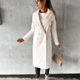 MONIQUE – ELEGANTE DUBBELKNOOPS LANGE MANTEL