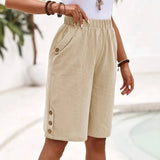 Yasmine - Katoenen Linnen Shorts