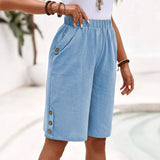 Yasmine - Katoenen Linnen Shorts