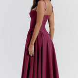 Hermien™ | Mouwloze Midi-jurk met Korsetpasvorm