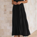 CHARLENE - ELEGANTE GEPLOOIDE MAXI-JURK