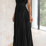 CHARLENE - ELEGANTE GEPLOOIDE MAXI-JURK