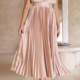 CHARLENE - ELEGANTE GEPLOOIDE MAXI-JURK