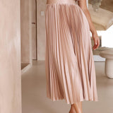 CHARLENE - ELEGANTE GEPLOOIDE MAXI-JURK