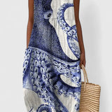 ELENA – OCEAAN BREEZE MIDI JURK